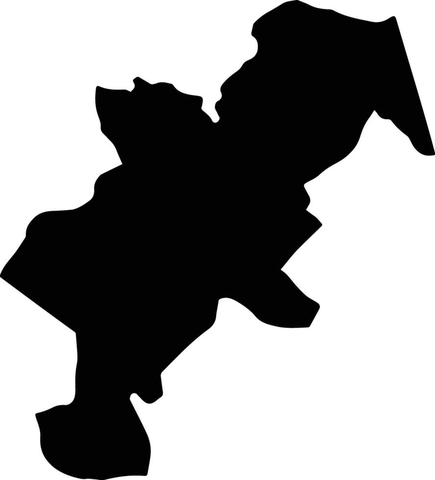 Goshen Jamaica silhouette map vector
