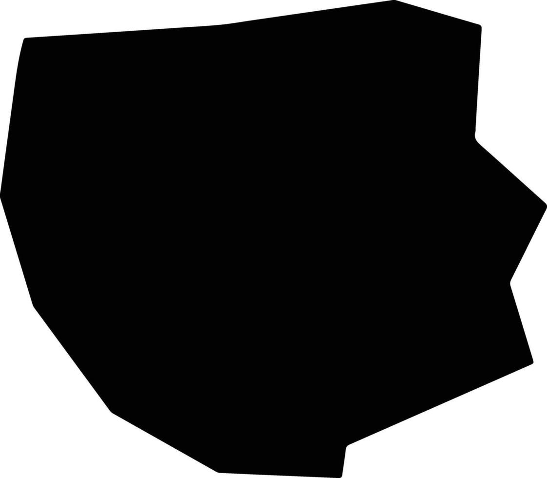 Goufes Cyprus silhouette map vector