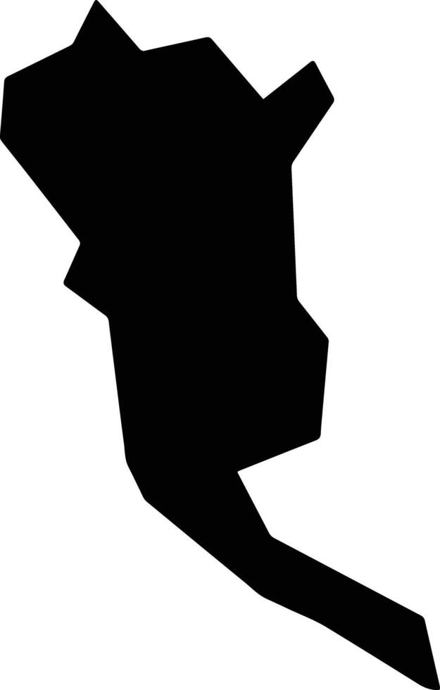 Gourri Cyprus silhouette map vector