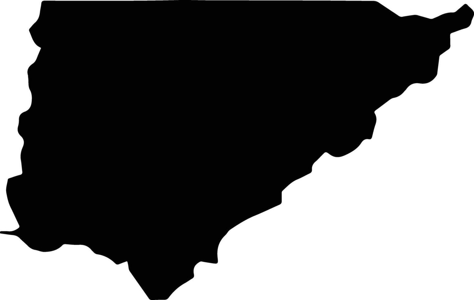 Governador Jorge Teixeira Brazil silhouette map vector