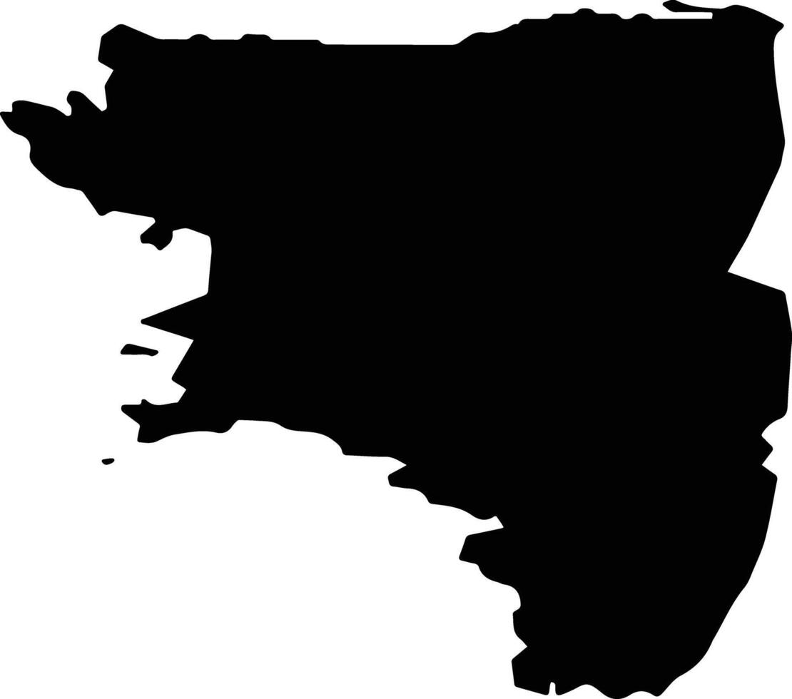 Grad Rovinj Croatia silhouette map vector