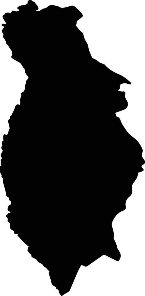 Grad Senj Croatia silhouette map vector