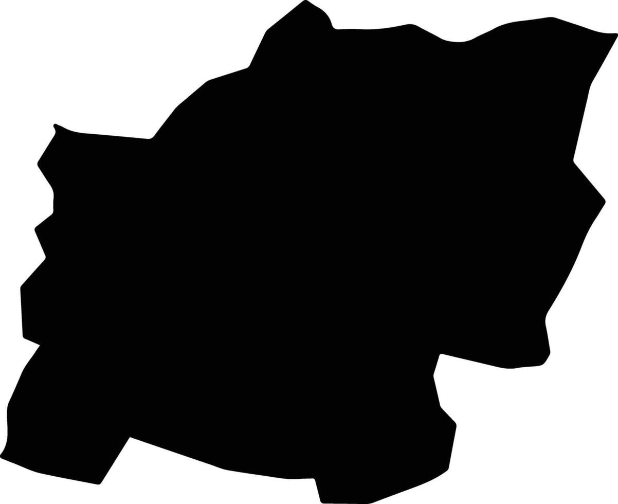 Grad Slovenia silhouette map vector