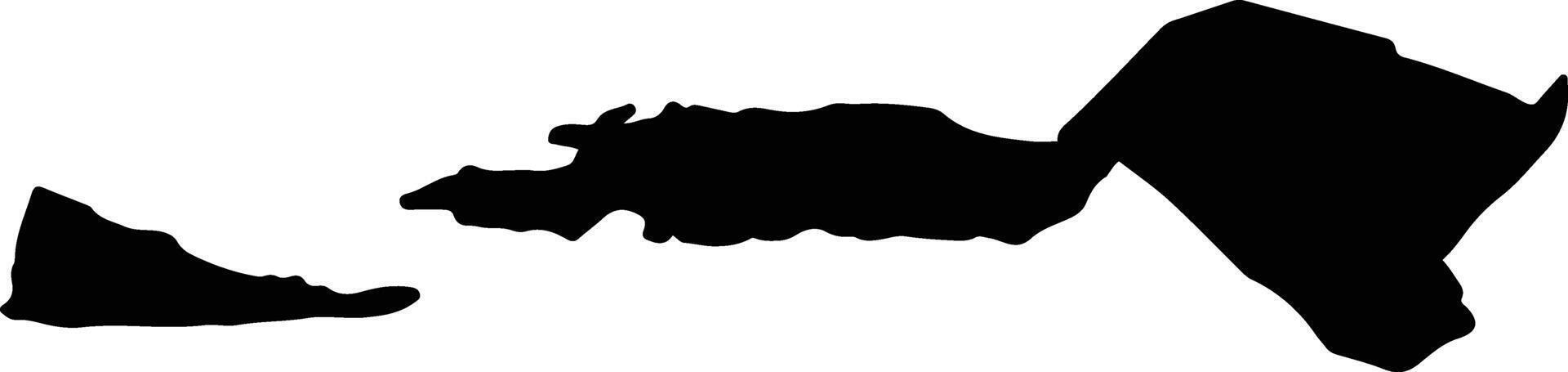 Grad Split Croatia silhouette map vector