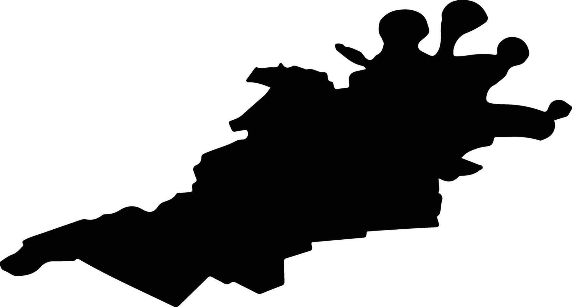 Grad Valpovo Croatia silhouette map vector