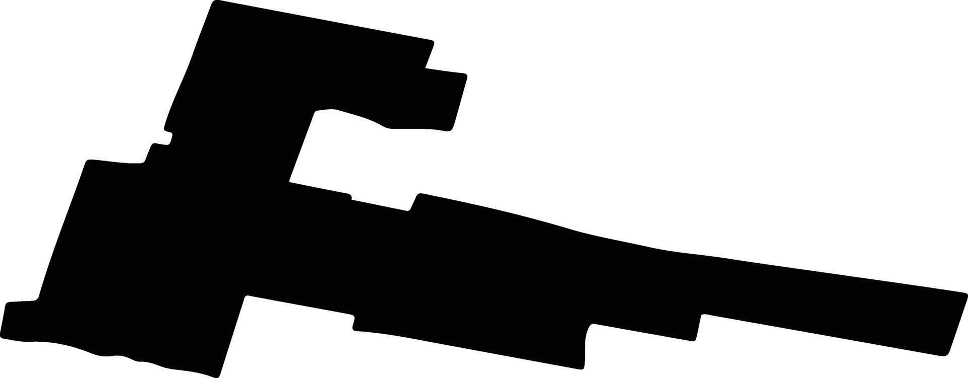 GRADINILE Romania silhouette map vector