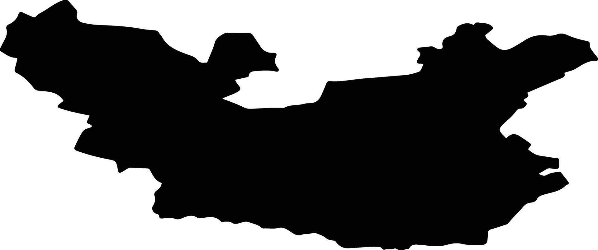 Gramzdas pag Latvia silhouette map vector