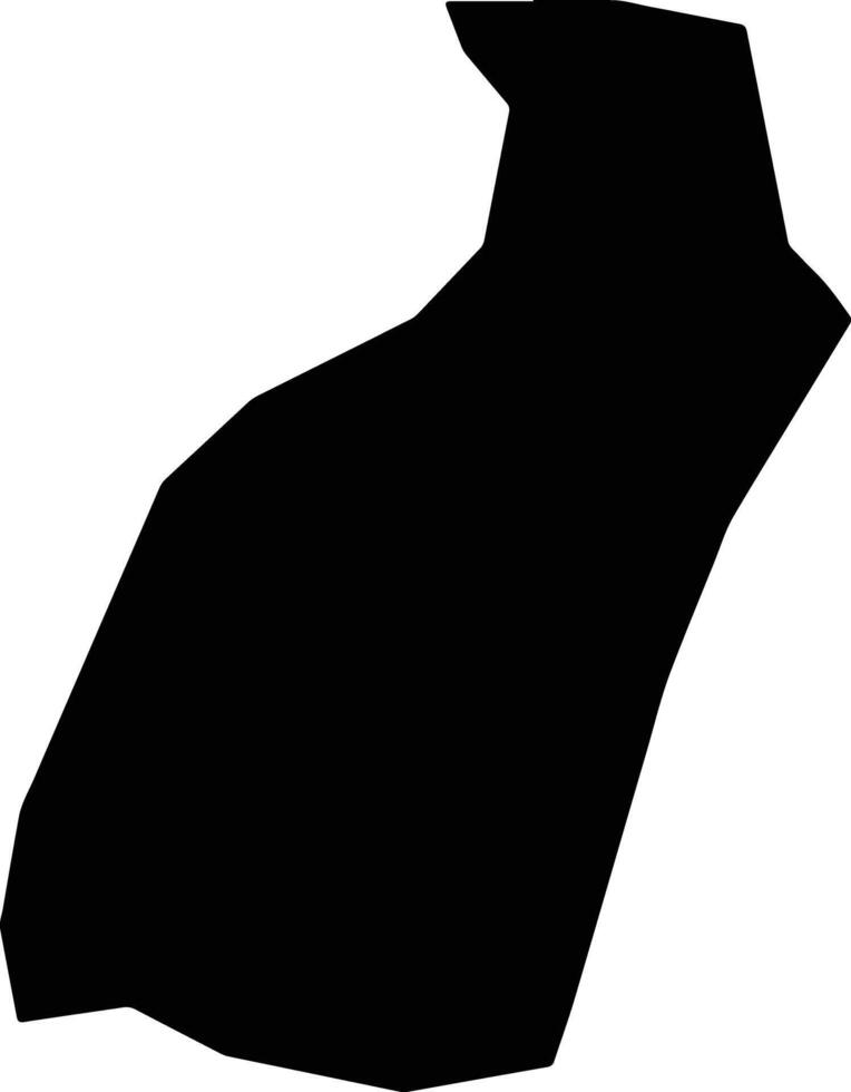 Grande Riviere Norbert Saint Lucia silhouette map vector
