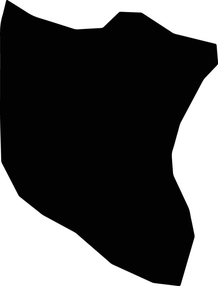 Grande Riviere White Rock Saint Lucia silhouette map vector