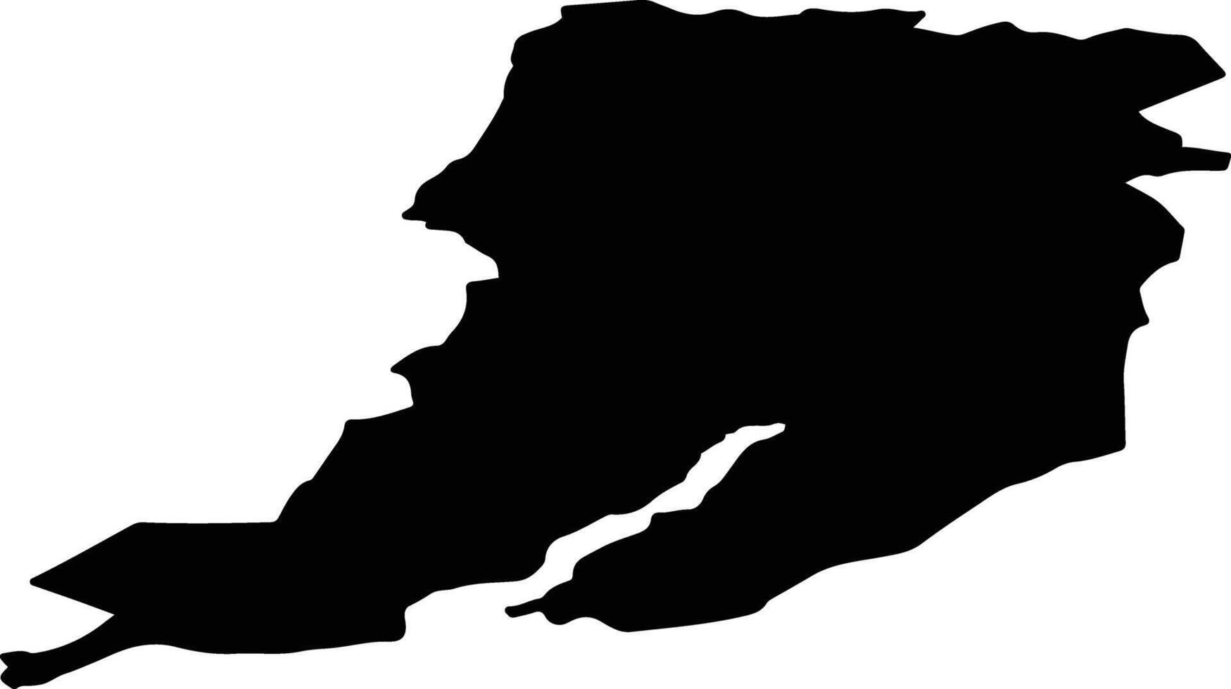 Granvin nor Norway silhouette map vector