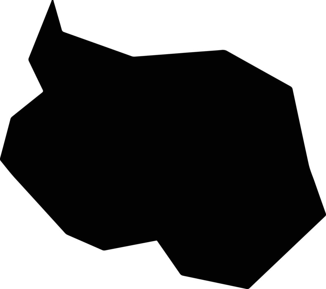 Gravatal Brazil silhouette map vector