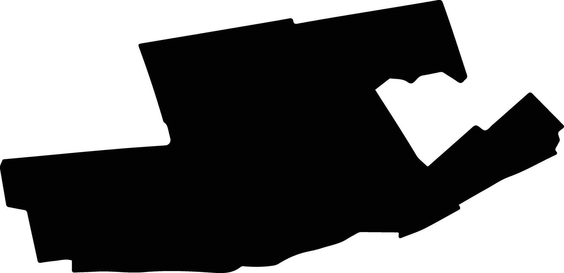 GREACA Romania silhouette map vector