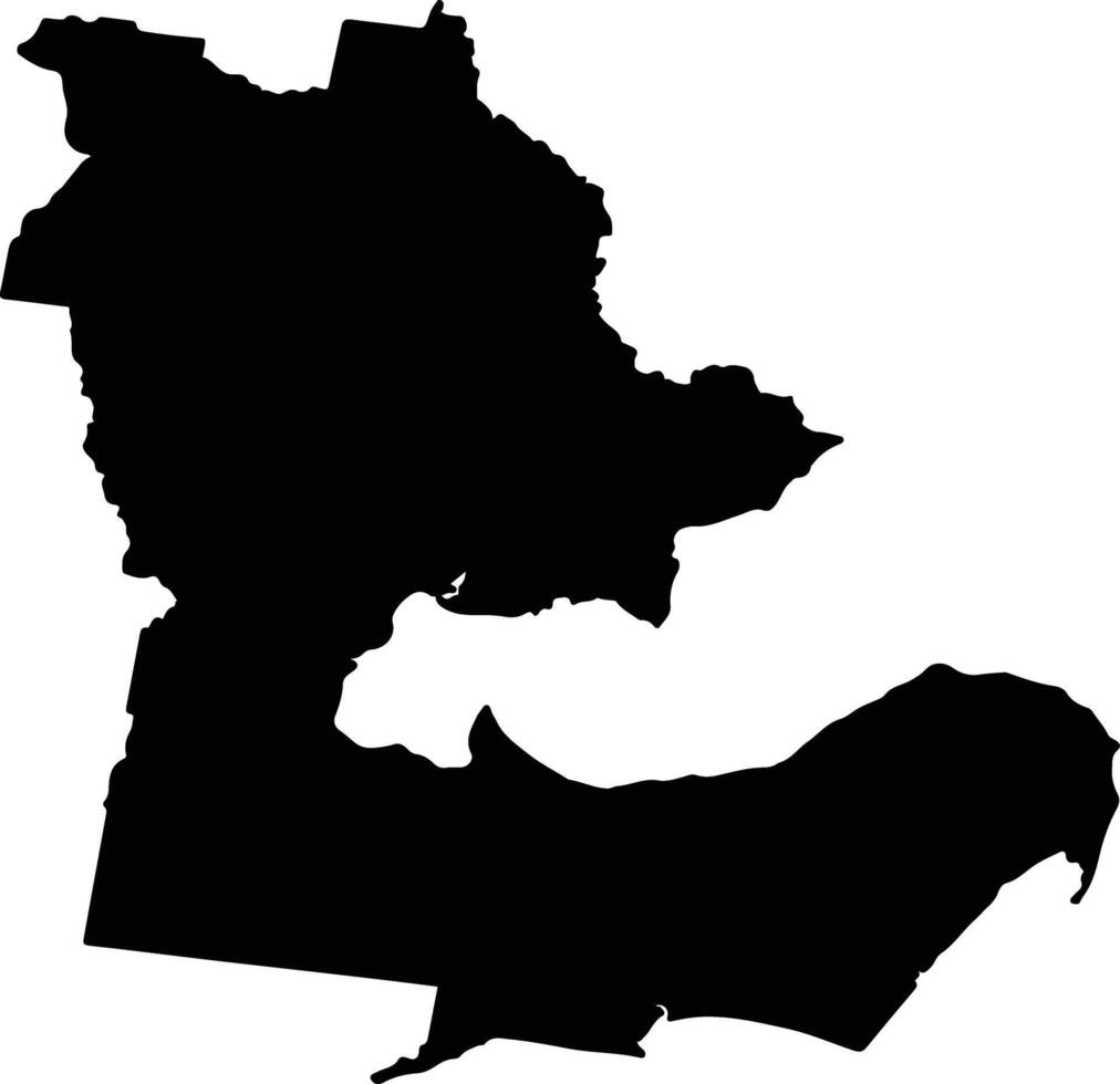 Greater Geelong Australia silhouette map vector