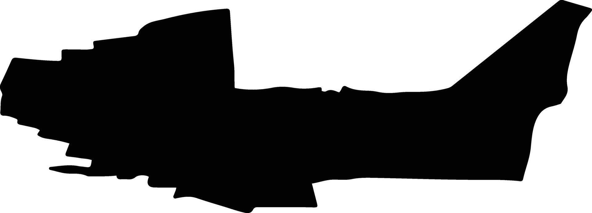 GRECESTI Romania silhouette map vector