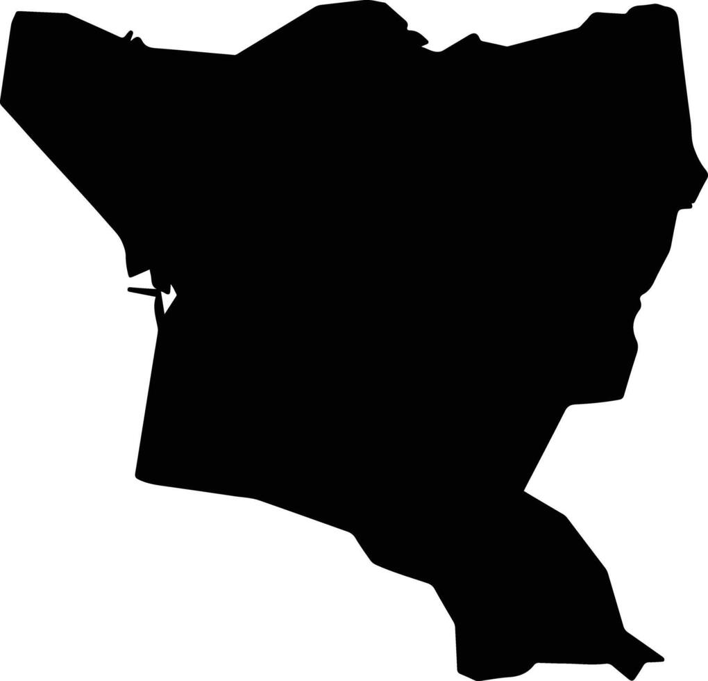 Green Island Taiwan silhouette map vector