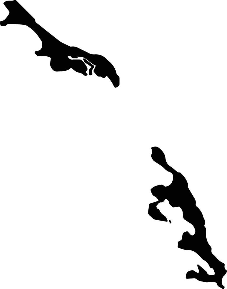 Green Turtle Cay Bahamas silhouette map vector