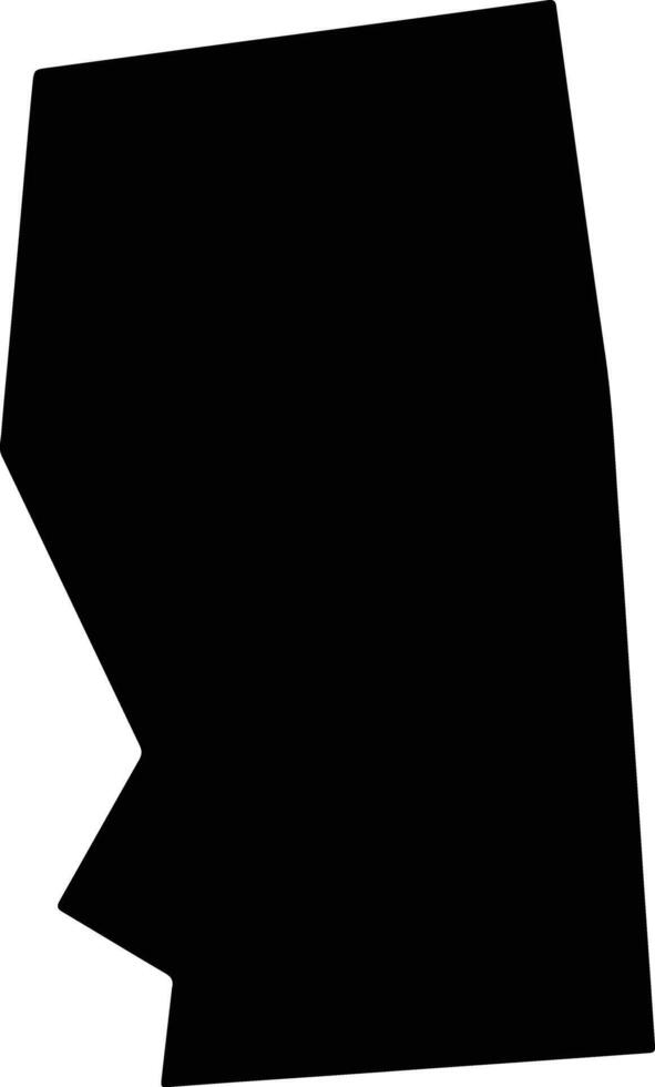 Grimes United States silhouette map vector