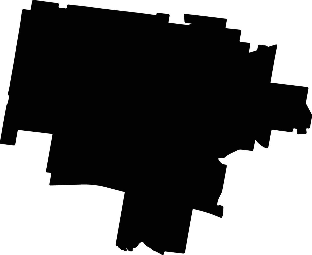 Griffith Australia silhouette map vector