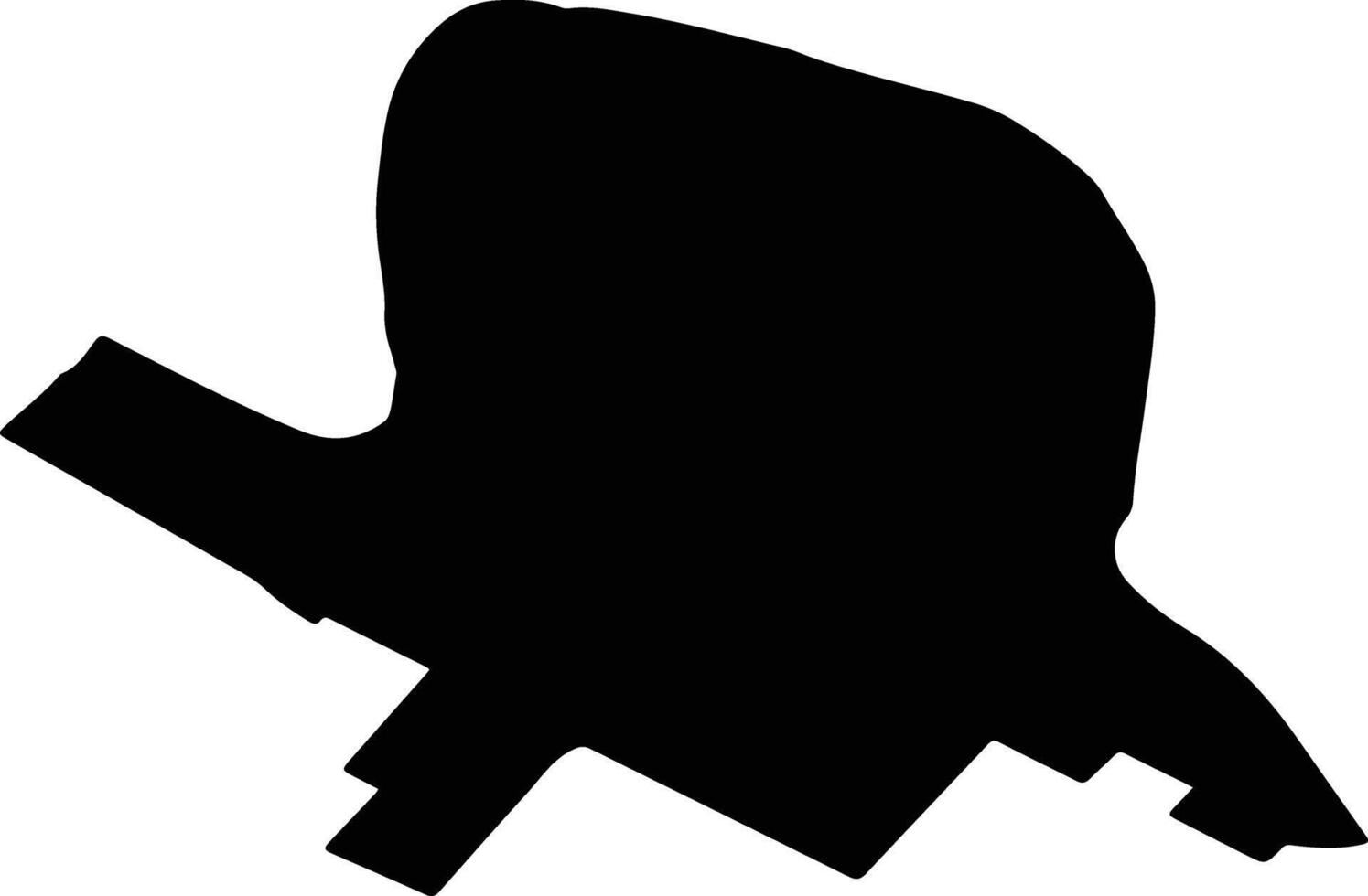 GRINDU Romania silhouette map vector