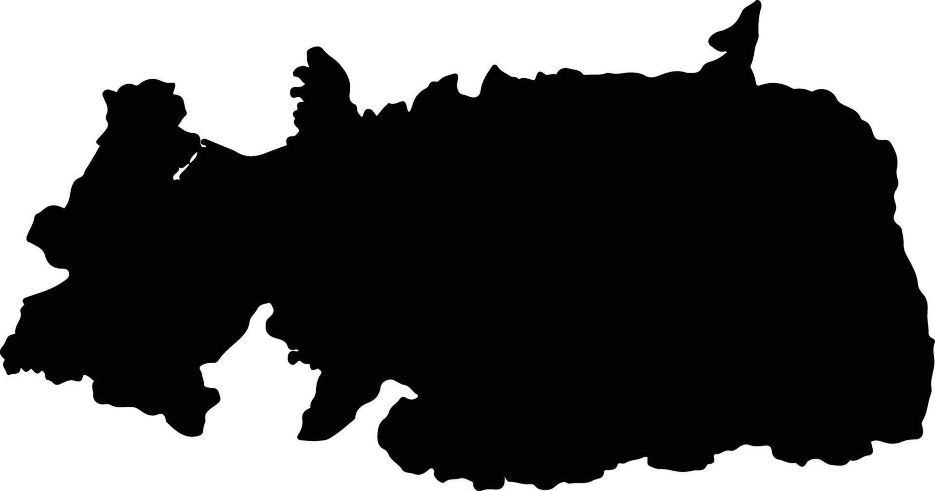 Grobogan Indonesia silhouette map vector