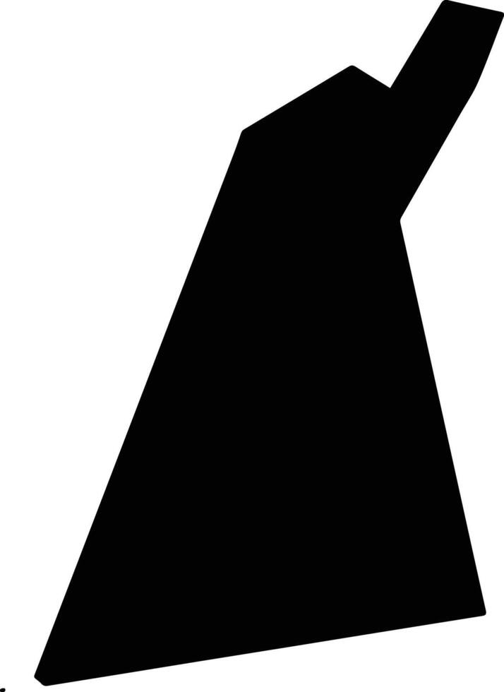 Groot Henar Suriname silhouette map vector