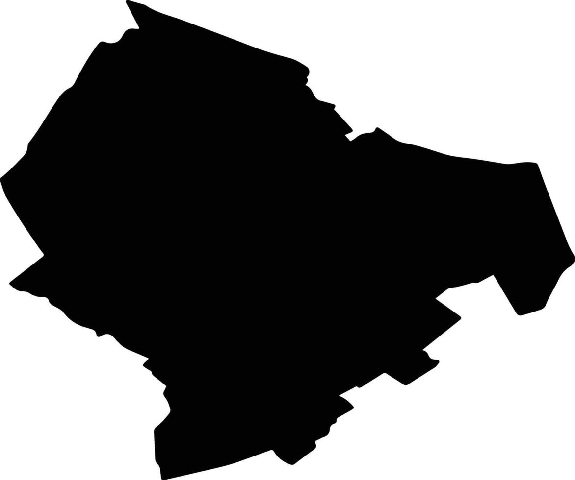 GROPNITA Romania silhouette map vector