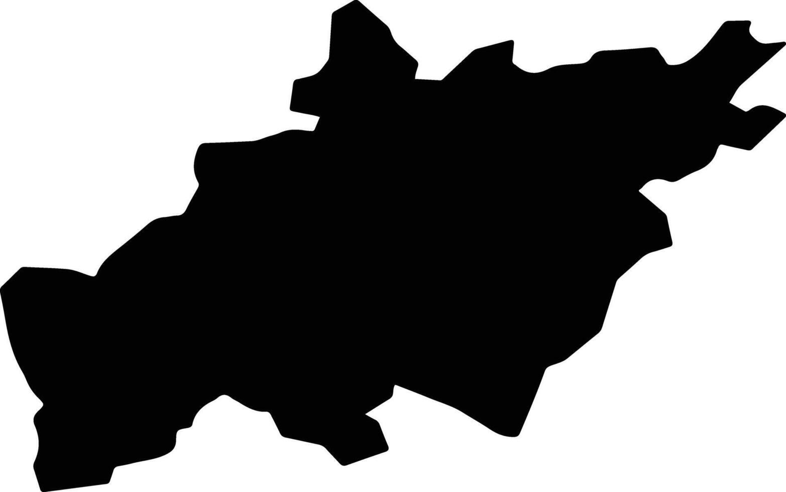 Gros de Vaud Switzerland silhouette map vector