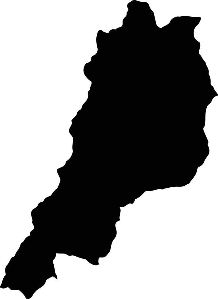 Guaca Colombia silhouette map vector