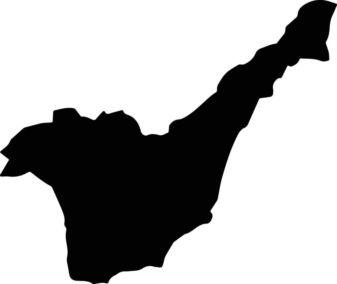 Guachapala Ecuador silhouette map vector