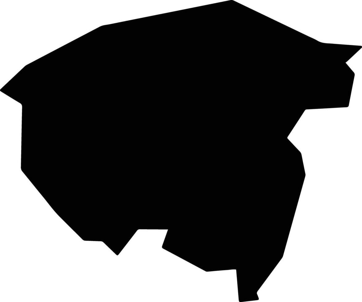 Guajeru Brazil silhouette map vector
