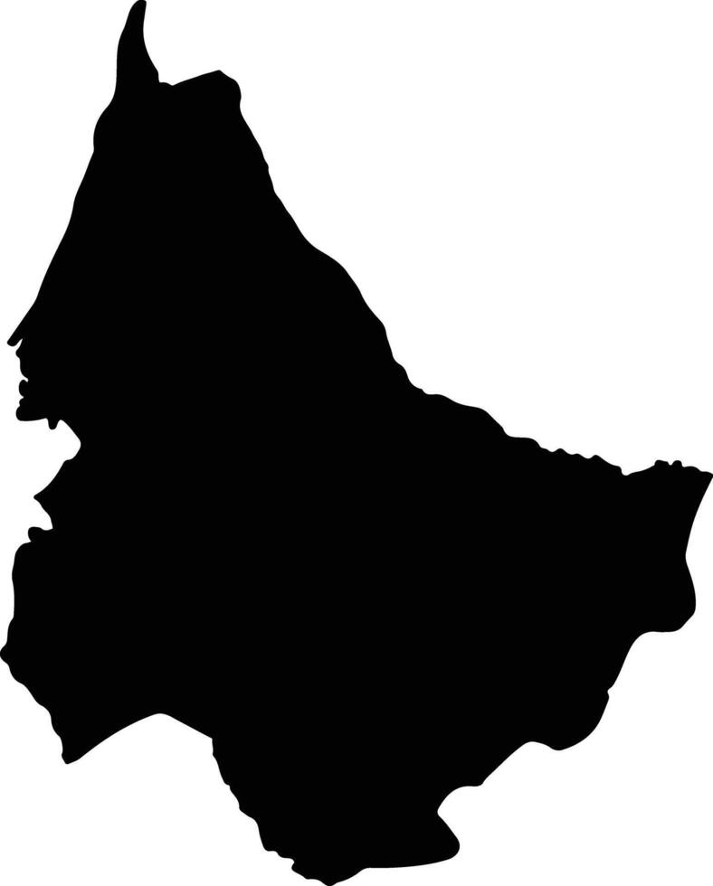 Guamo Colombia silhouette map vector