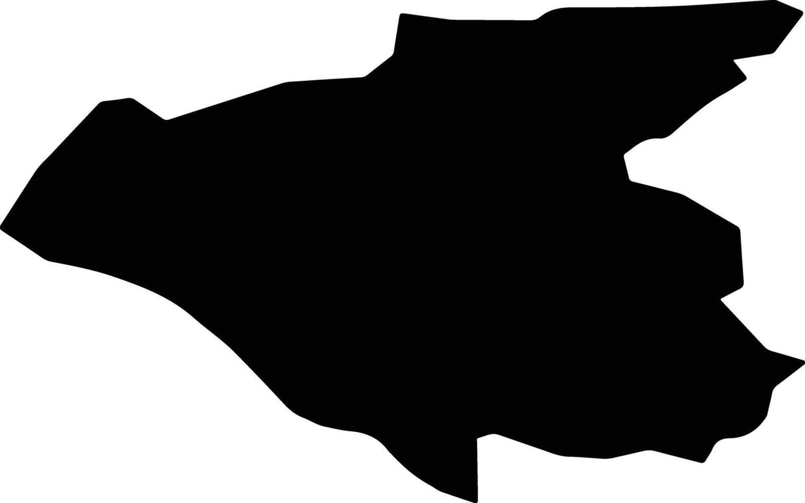 Guanabacoa Cuba silhouette map vector