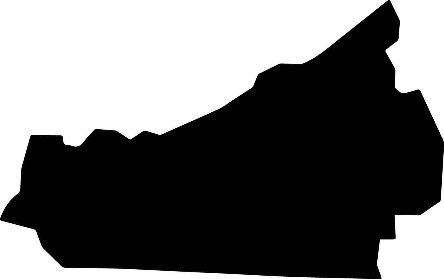Guanajay Cuba silhouette map vector