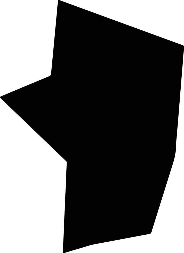 Guangfengxian China silhouette map vector