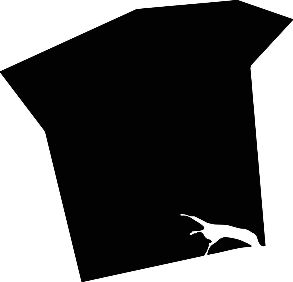 Guangzhoushi China silhouette map vector
