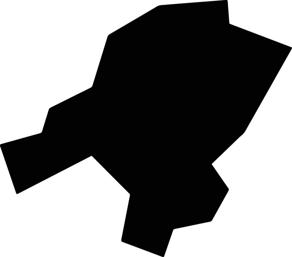 Guanyuanshi China silhouette map vector