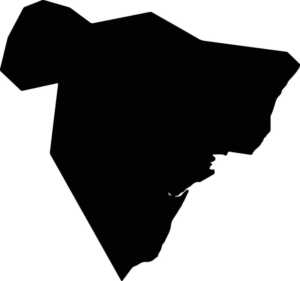 Guarapari Brazil silhouette map vector