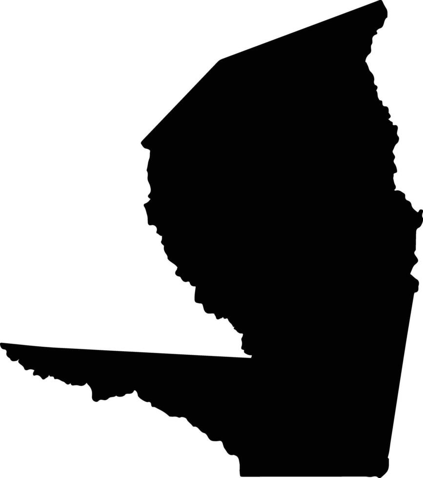 Guarayos Bolivia silhouette map vector