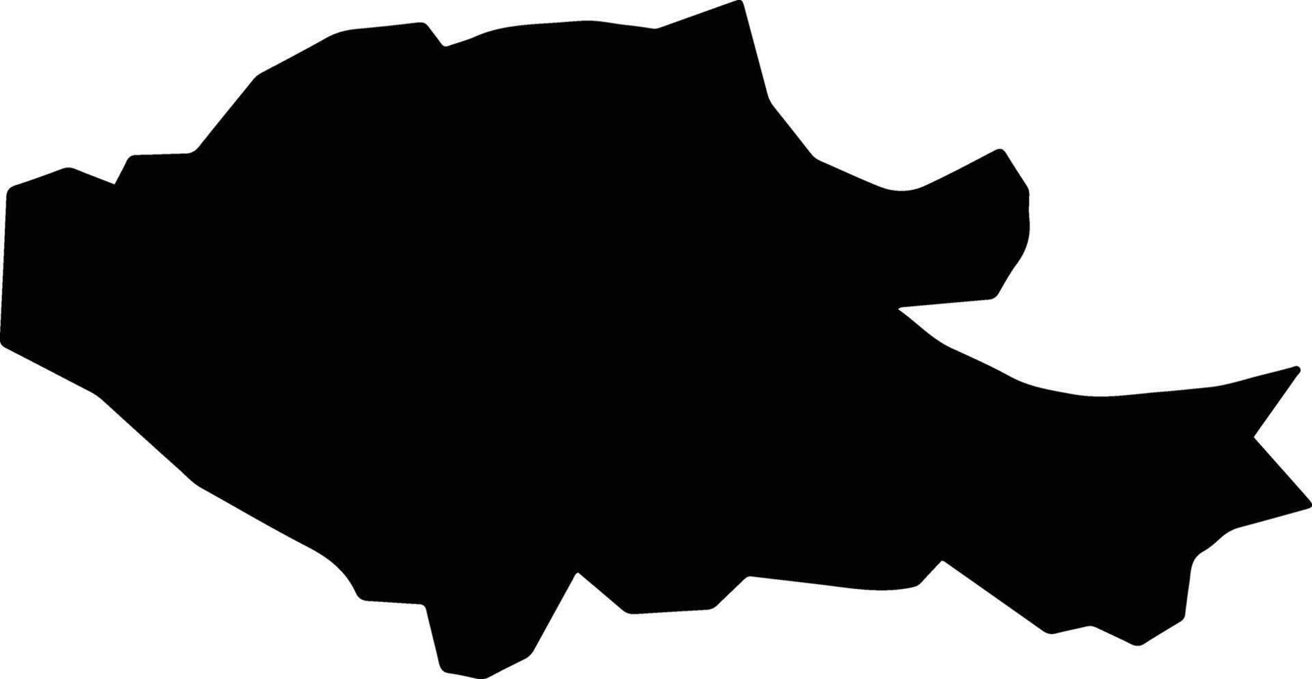 Guastatoya Guatemala silhouette map vector