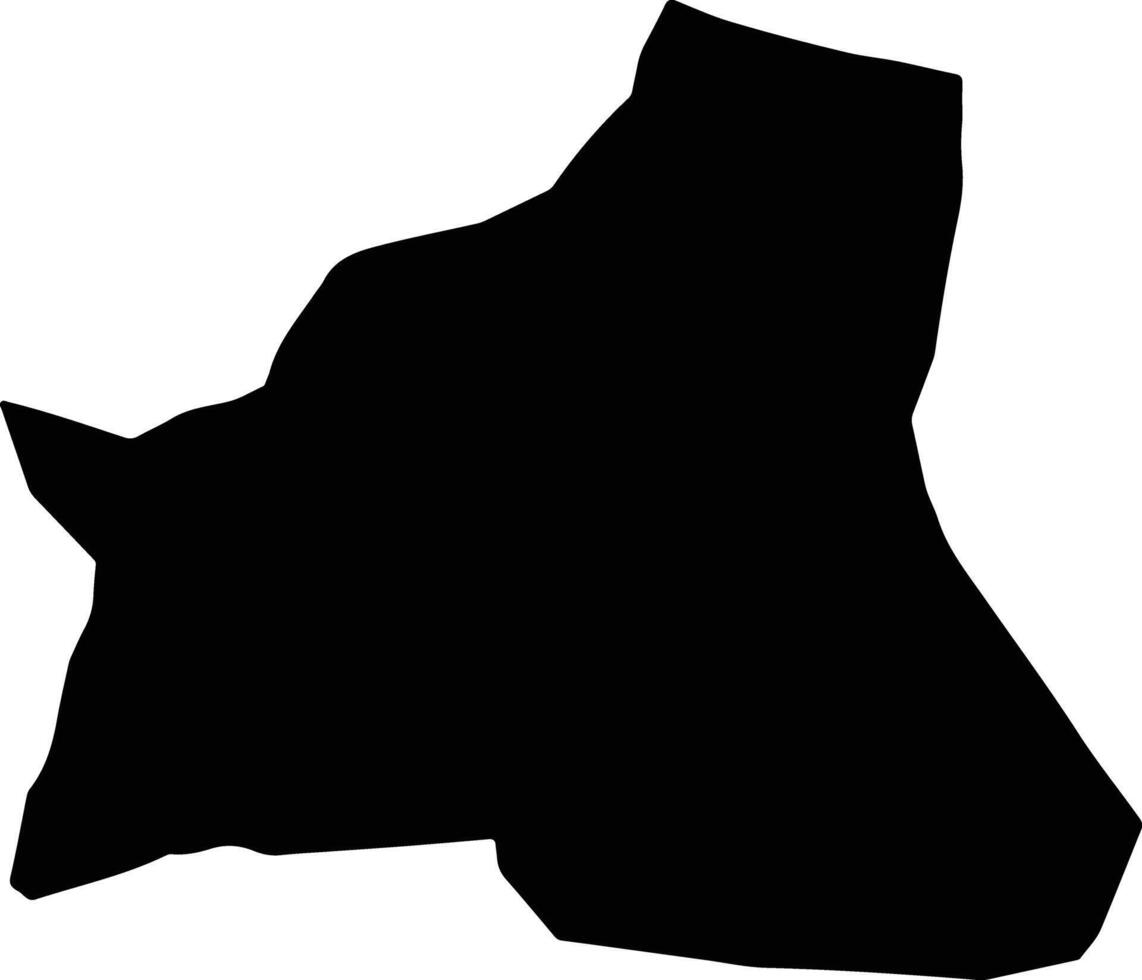 Guchin Us Mongolia silhouette map vector