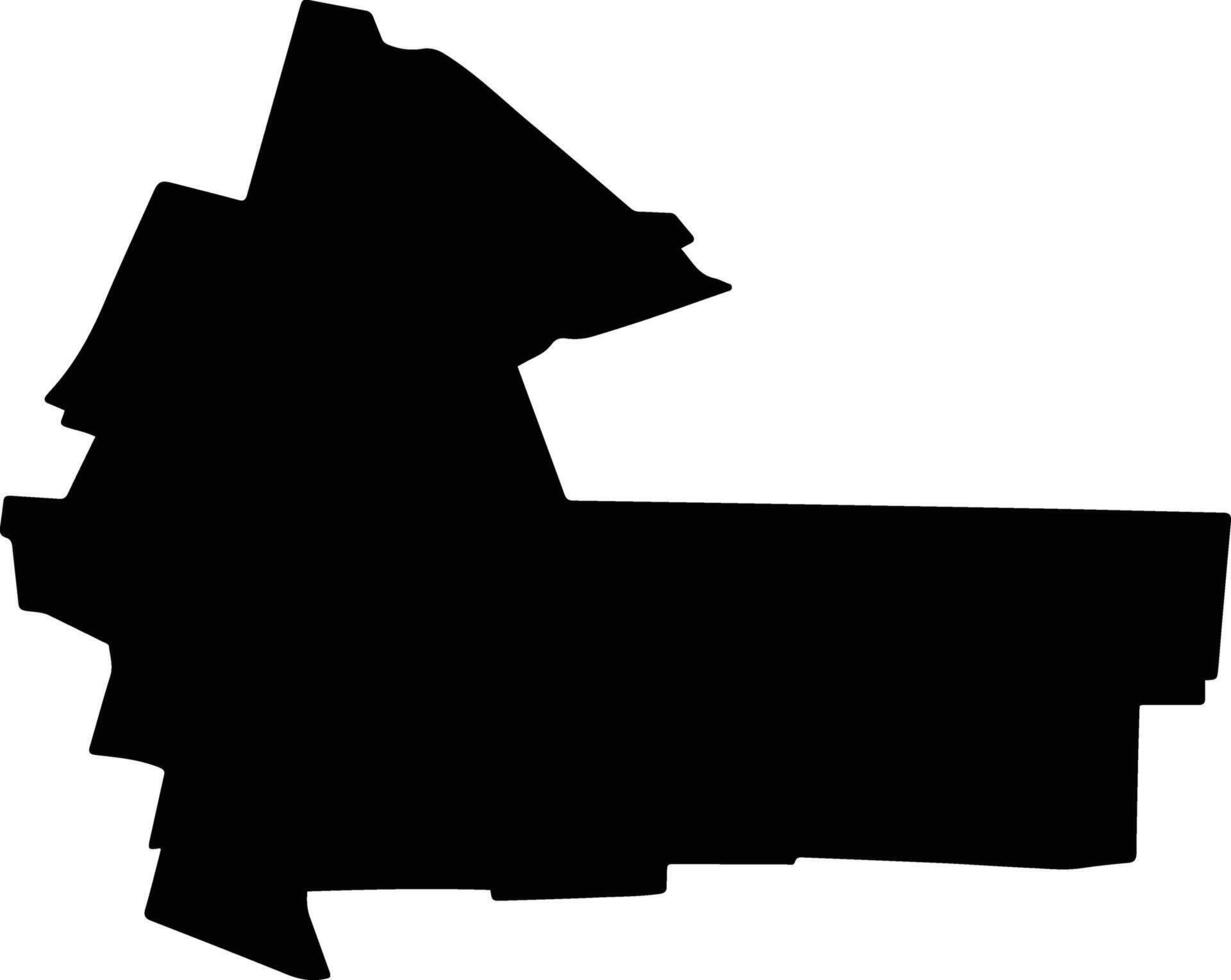 GUGESTI Romania silhouette map vector