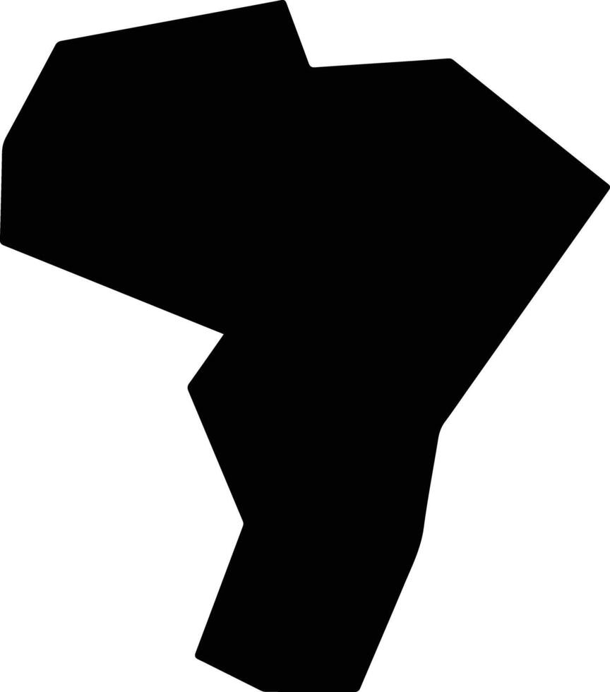 Guidoval Brazil silhouette map vector
