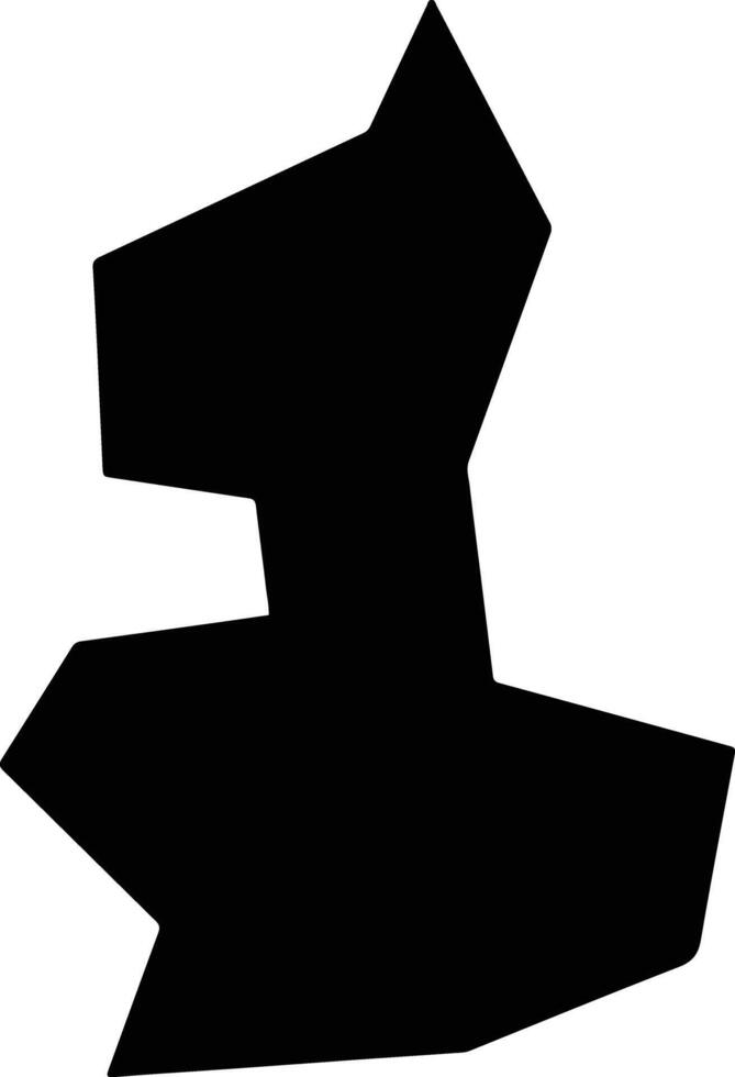 Guixixian China silhouette map vector