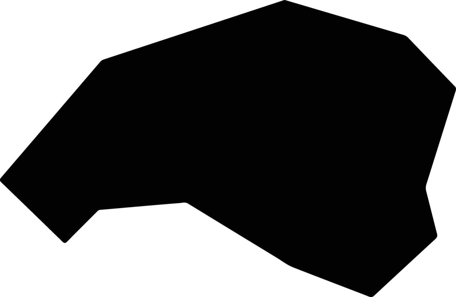Gulangxian China silhouette map vector
