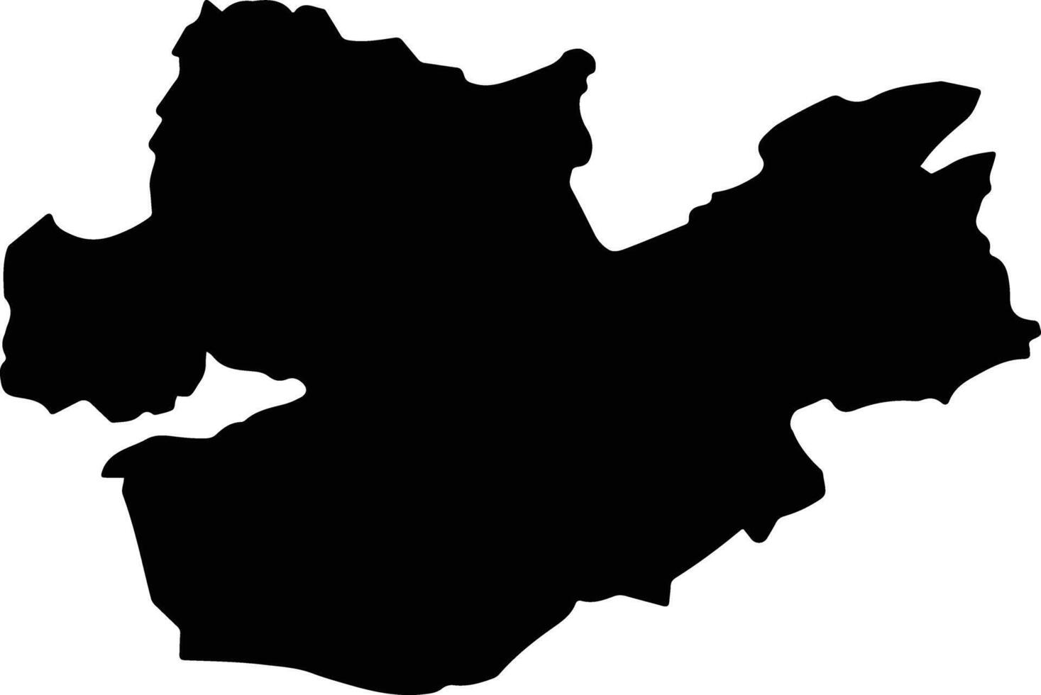 Gulistan Afghanistan silhouette map vector