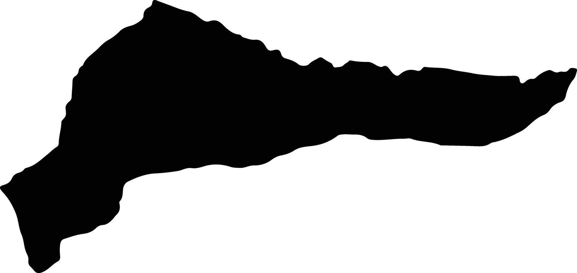 Gulripshi Georgia silhouette map vector
