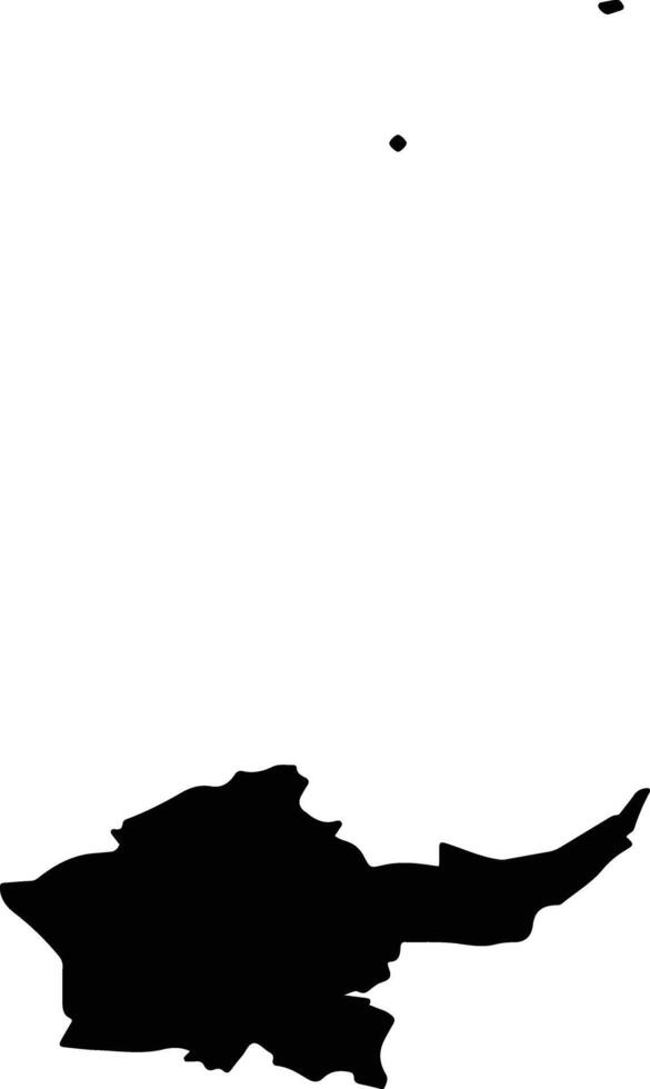 Gumbetovsky District Russia silhouette map vector