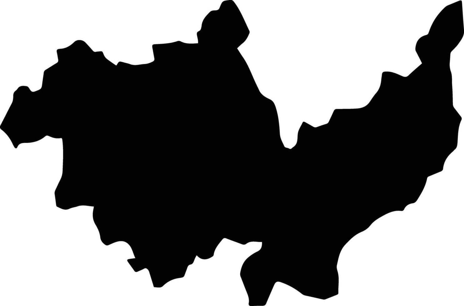 Gungu Democratic Republic silhouette map vector