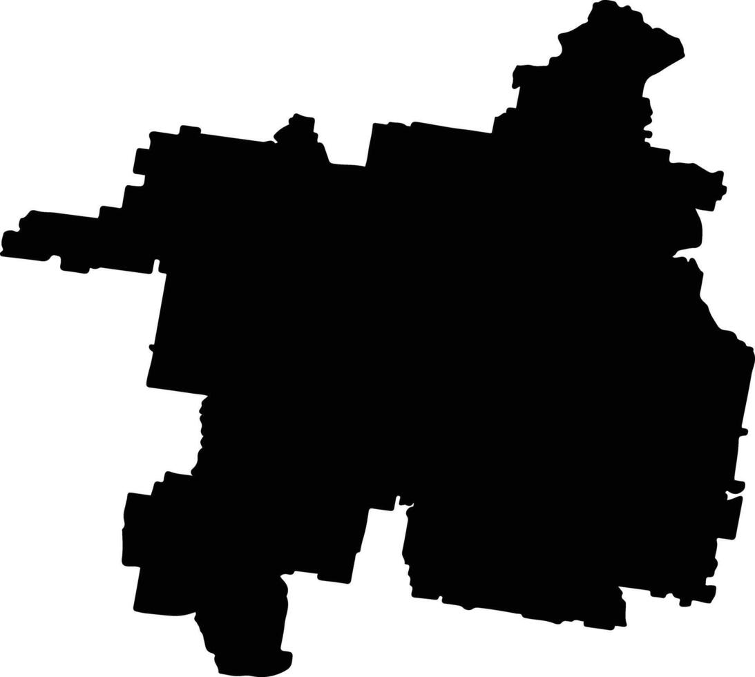Gunnedah Australia silhouette map vector