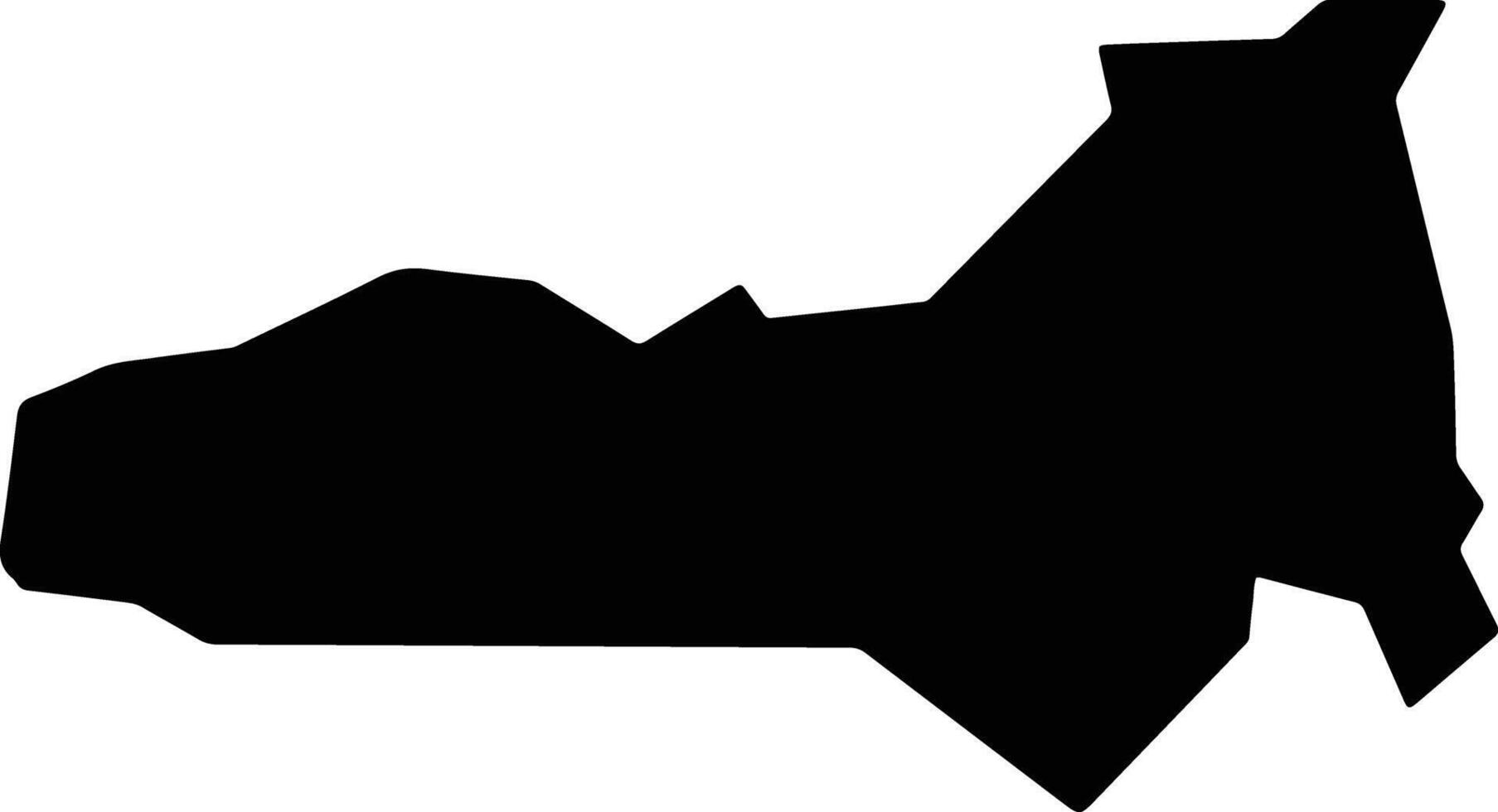 Gurara Nigeria silhouette map vector